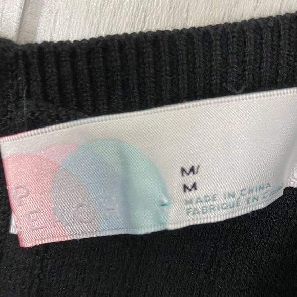 Free People Beach | Black Short & Sweet Mini Dress Size Medium - Picture 11 of 12